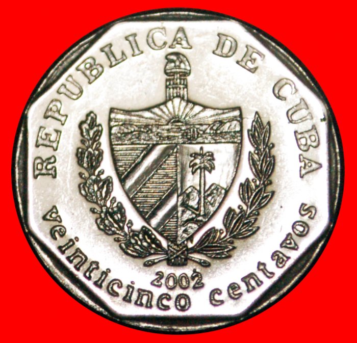  • TRINIDAD: CUBA ★ 25 CENTAVOS 2002! COIN alignment ↑↓ CONVERTIBLE PESO! LOW START ★ NO RESERVE!   