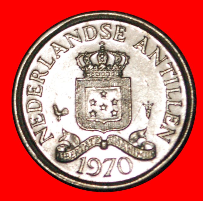  • JULIANA (1948-1980): NETHERLANDS ANTILLES ★ 10 CENTS 1970 MINT LUSTRE! LOW START ★ NO RESERVE!   