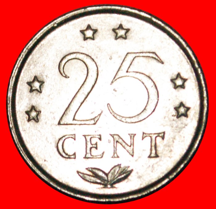 • BEATRIX (1980-2013): NETHERLANDS ANTILLES ★ 25 CENTS 1981! LOW START ★ NO RESERVE!