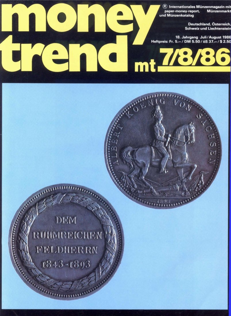  Money Trend 07/08/1986 - ua. Münzprägungen der Stadt Cattaro (Kotor) unter venezianischer Herrschaft   