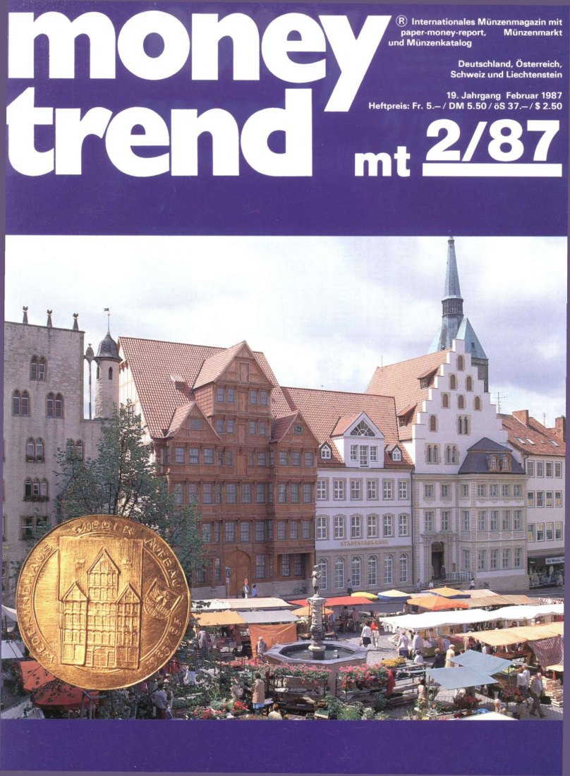  Money Trend 2/1987 - ua. Hildesheim Neun Jahrhunderte Münzgeschichte einer Stadt   