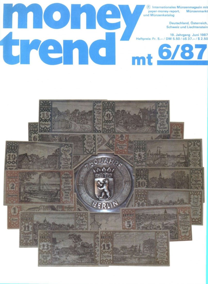  Money Trend 6/1987 Zwischen Gardasee und Adria – Über die Münzen von Verona ,Viacenza und Padua (1)   