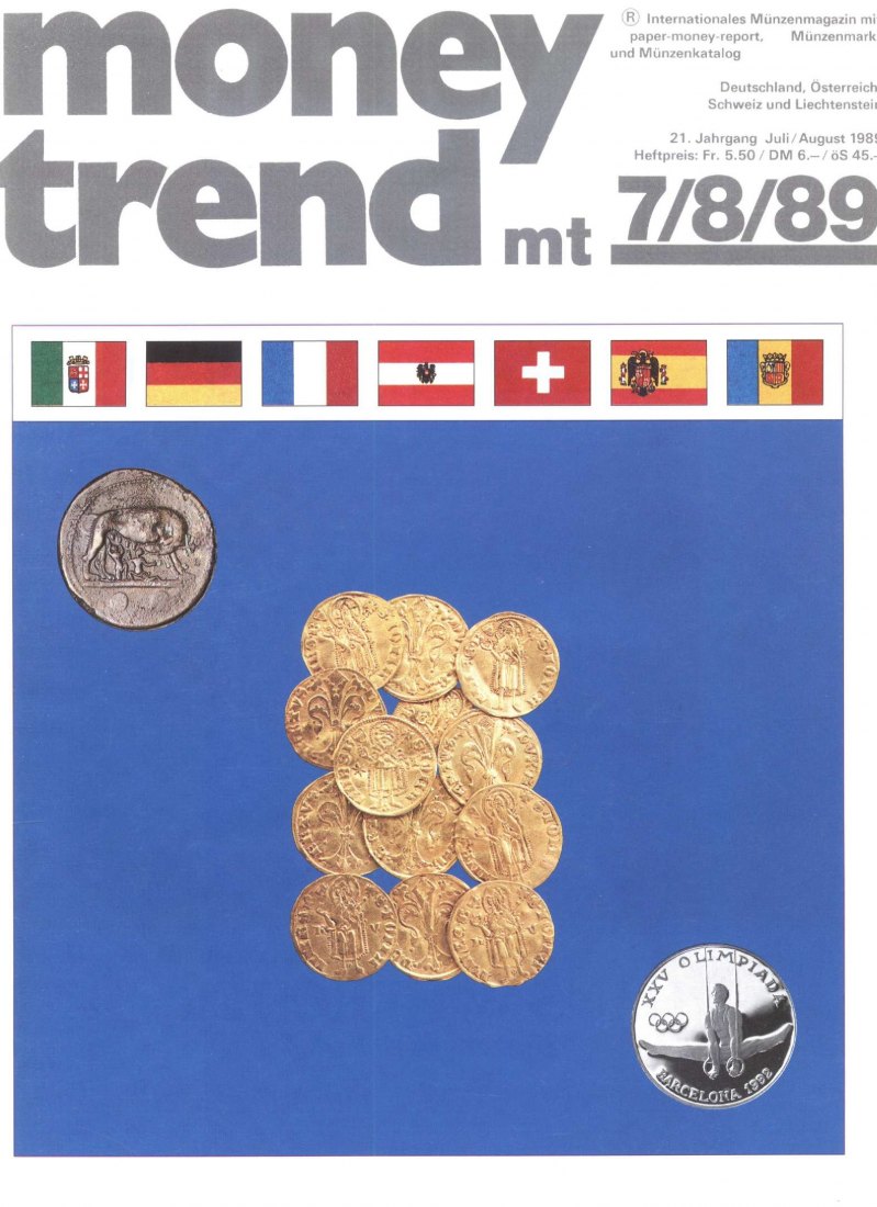  Money Trend 07/08/1989 Judenburg an der Mur. Münzstätte für Goldgulden der österreichischen Herzöge   
