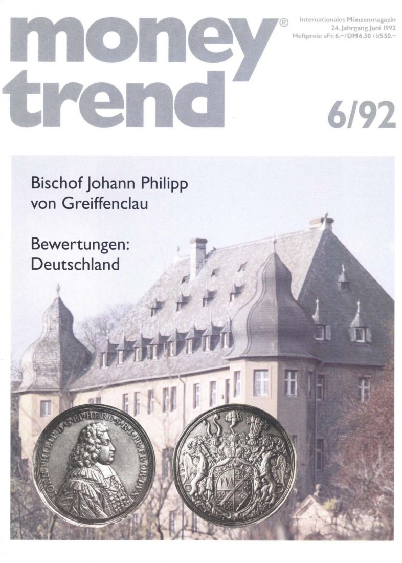  Money Trend 6/1992 - ua. Beginn der wettinischen Münzprägung in Schneeberg Ende des 15. Jahrhunderts   