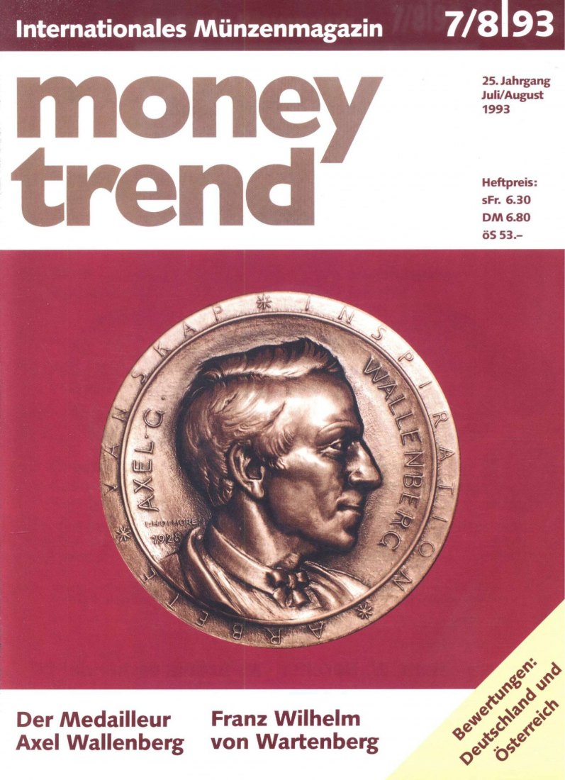  Money Trend 07/08/1993 - ua. Medailleur Axel Wallenberg   