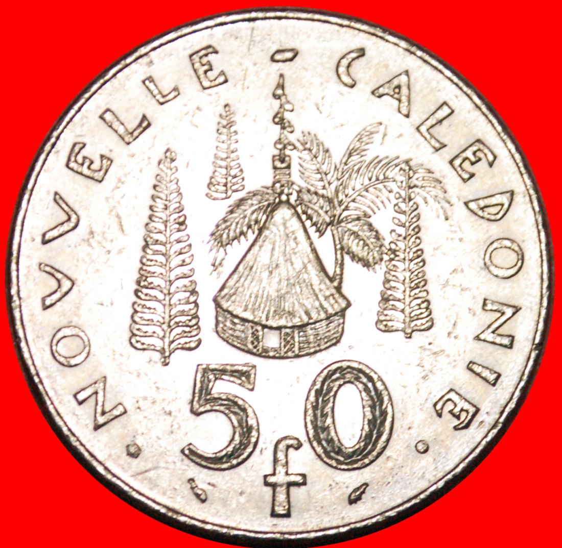 * FRANKREICH (1972-2005): NEUKALEDONIEN ★ 50 FRANCS 1987! OHNE VORBEHALT!