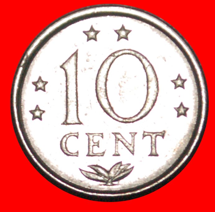 * JULIANA (1948-1980): NIEDERLÄNDISCH ANTILLEN ★ 10 CENTS 1977! OHNE VORBEHALT!