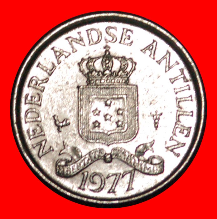  * JULIANA (1948-1980): NETHERLANDS ANTILLES ★ 10 CENTS 1977!  LOW START ★ NO RESERVE!   