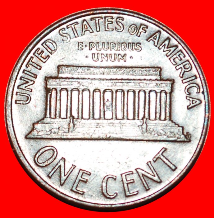  * MEMORIAL (1959-1982): USA ★ 1 CENT 1968! LINCOLN (1809-1865) OHNE VORBEHALT!   