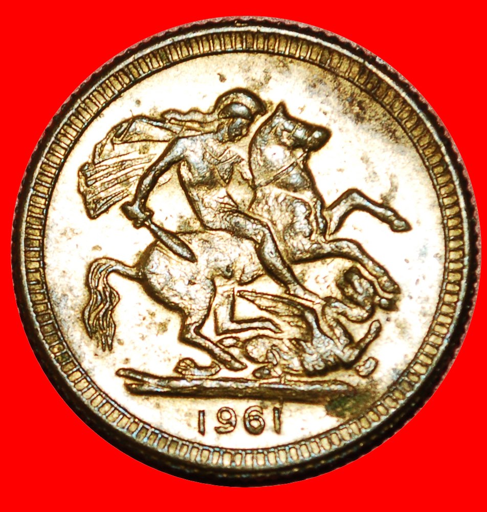 * ROYAL CAKE 1961:CYPRUS★GOLD SOVEREIGN TYPE of GEORGE V 1911-1925 UNPUBLISHED★LOW START★NO RESERVE!