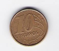  Brasilien 10 Centavos St,Bro galvanisiert 2005 Schön Nr.157 KM.649   