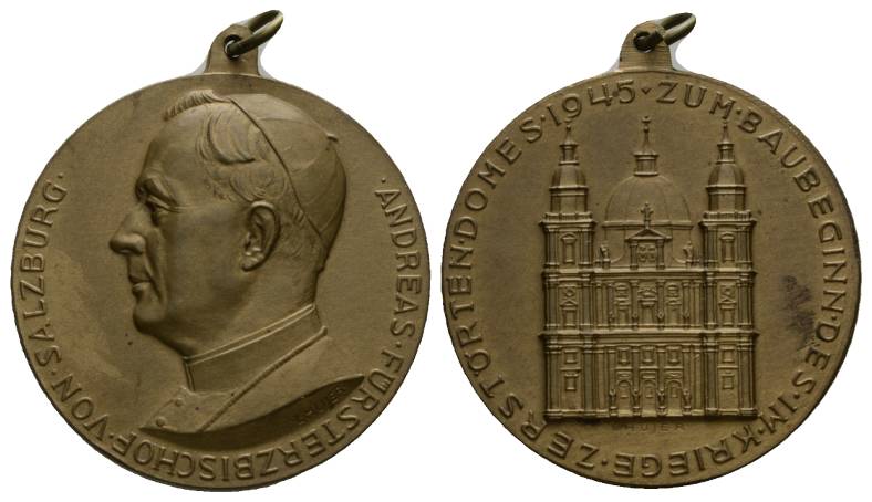  Salzburg; Medaille, tragbar; Bronze; 13,56 g; Ø 30,3 mm   