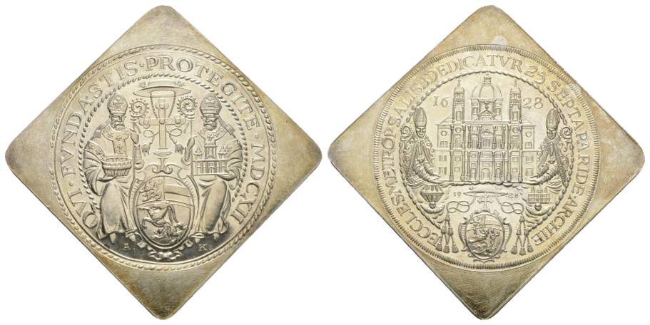  Europa; Medaille unedel; 27,44 g; 56 x 56 mm; moderne Nachprägung   