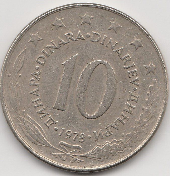  10 Dinar Jugoslawien 1978 (M652)   