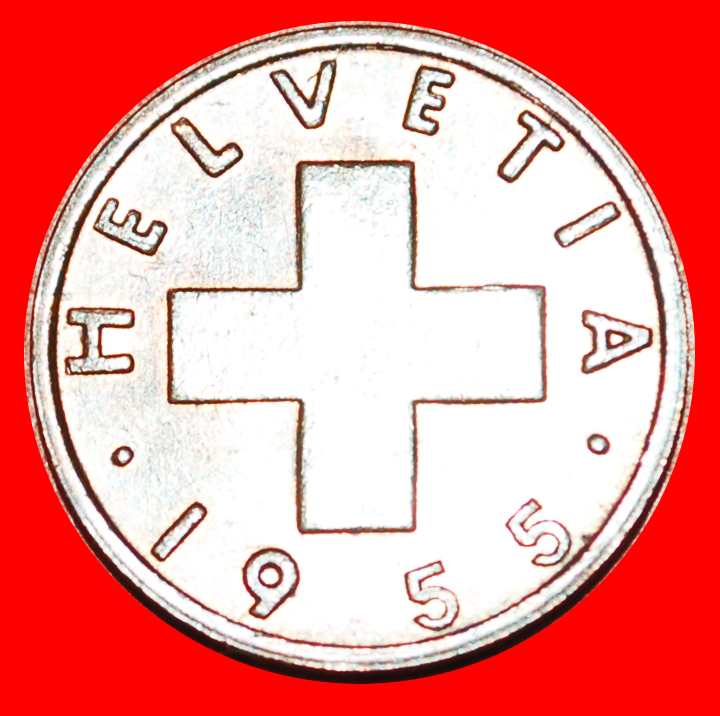 * OAT SPRIG (1948-2006): SWITZERLAND ★ 1 RAPPEN 1955B! LOW START! ★ NO RESERVE!   