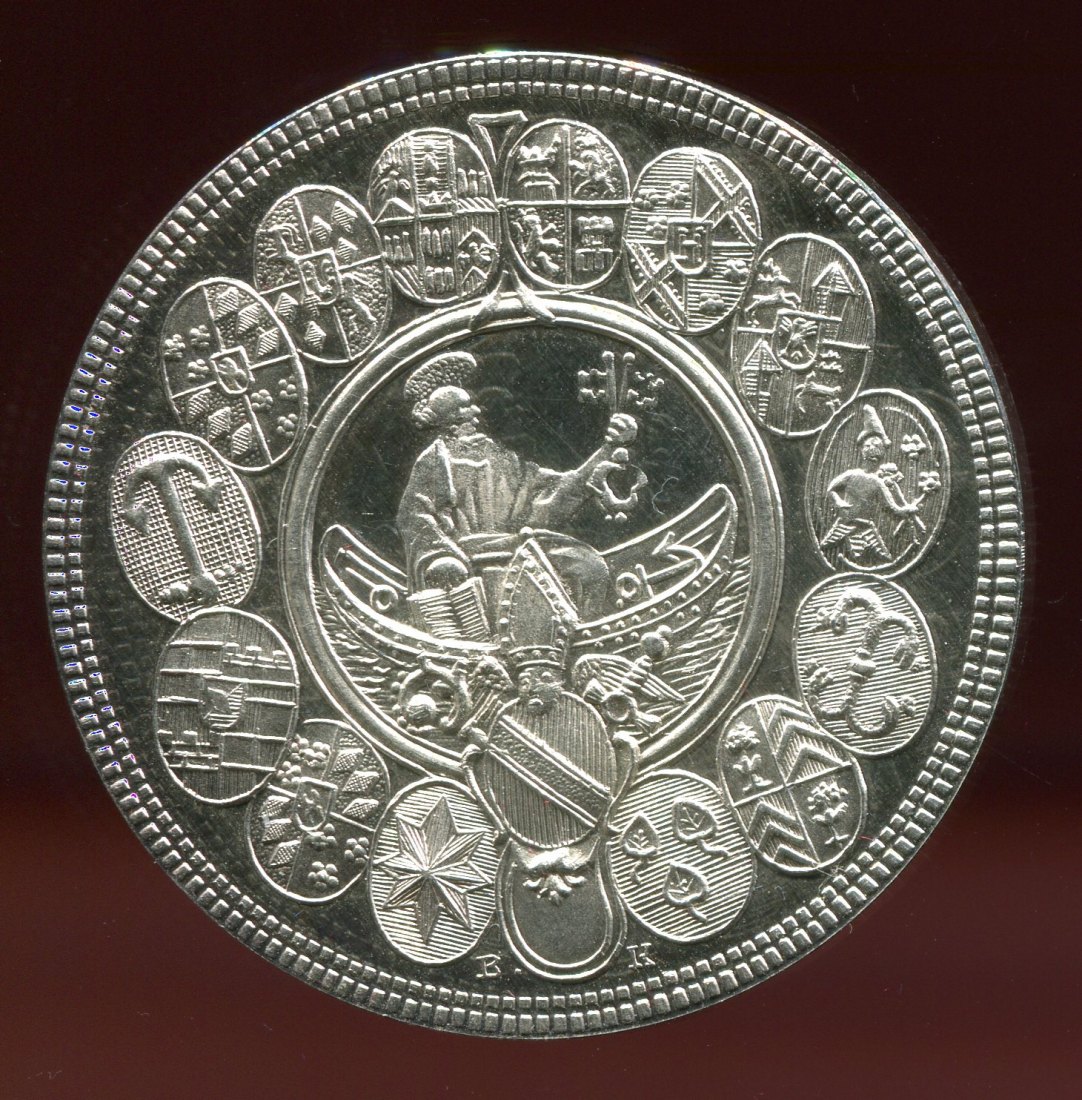 Medaille aus 1000 Ag ca. 28,86 g und 42 mm in PP