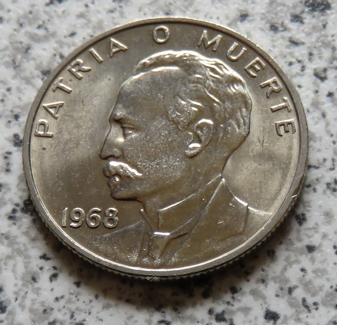  Cuba 20 Centavos 1968, Erhaltung   