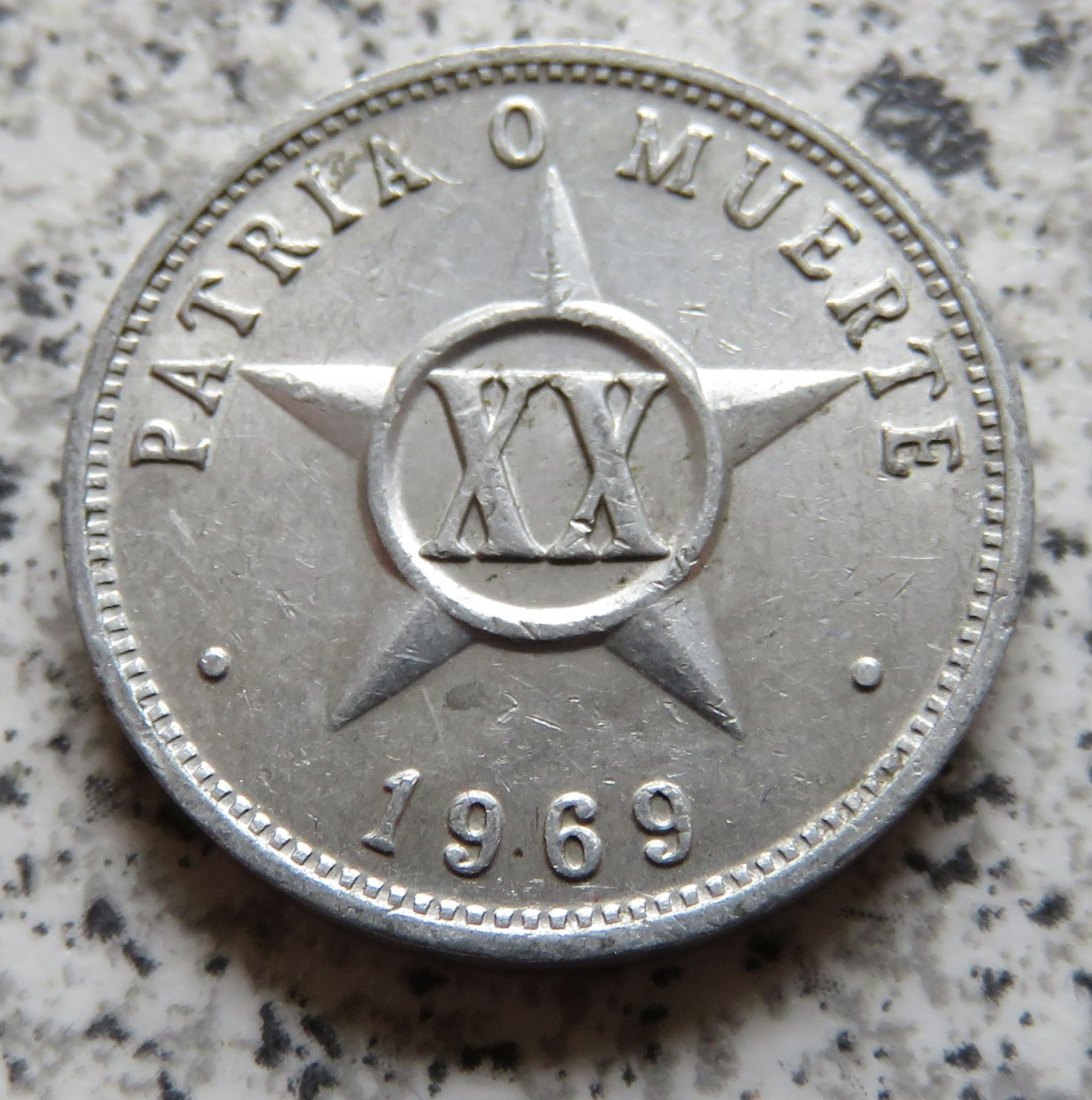  Cuba 20 Centavos 1969   