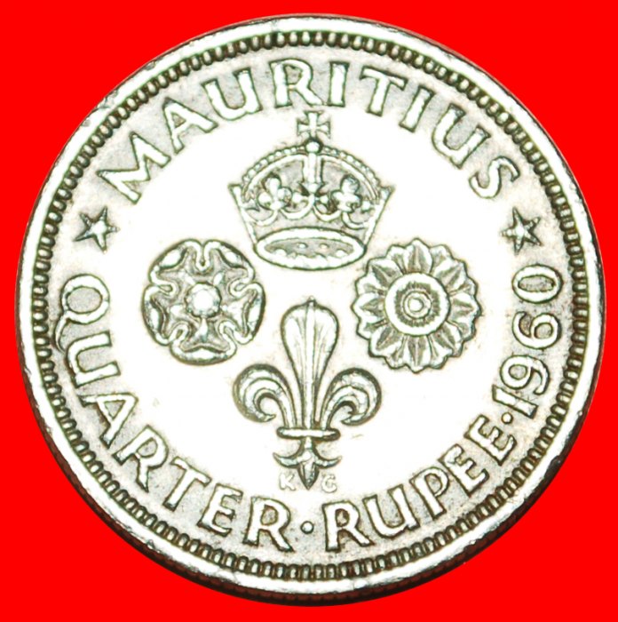* GREAT BRITAIN (1960-1978): MAURITIUS ★ 1/4 RUPEE 1960! LOW START ★ NO RESERVE!