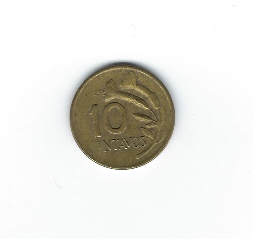  Peru 10 Centavos 1973   