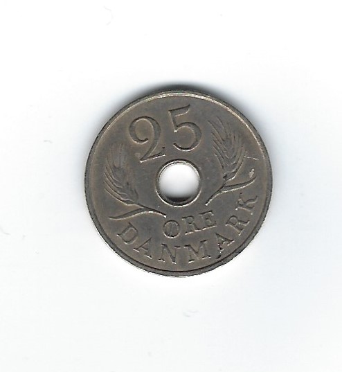  Dänemark 25 Öre 1967   