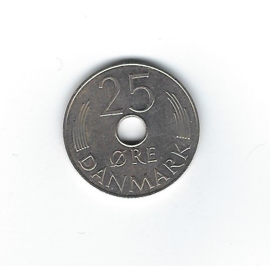  Dänemark 25 Öre 1985   