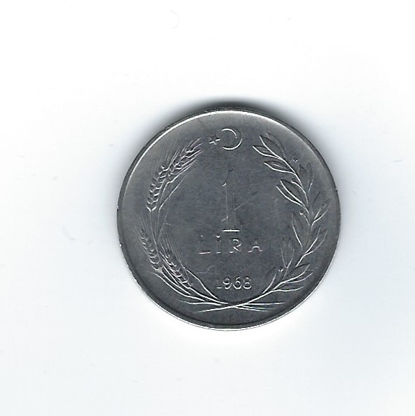  Türkei 1 Lira 1968   