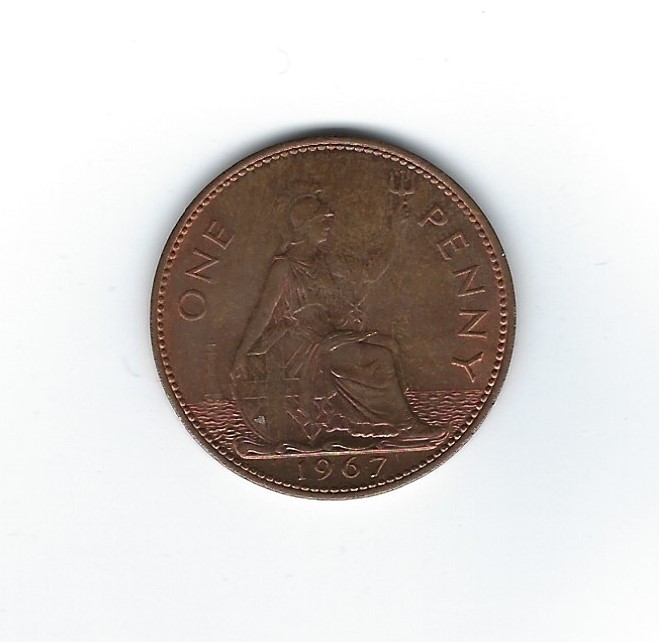  Großbritannien 1 Penny 1967   