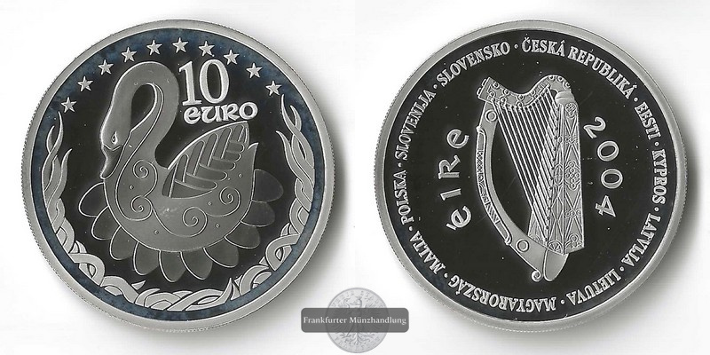  Irland  10 Euro  2004  FM-Frankfurt Feinsilber: 26,16g   