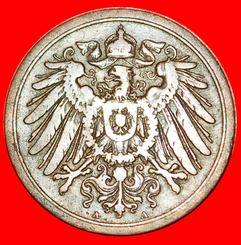  * EAGLE (1904-1916): GERMANY ★ 2 PFENNIG 1912A! Wilhelm II (1888-1918) LOW START ★ NO RESERVE!   