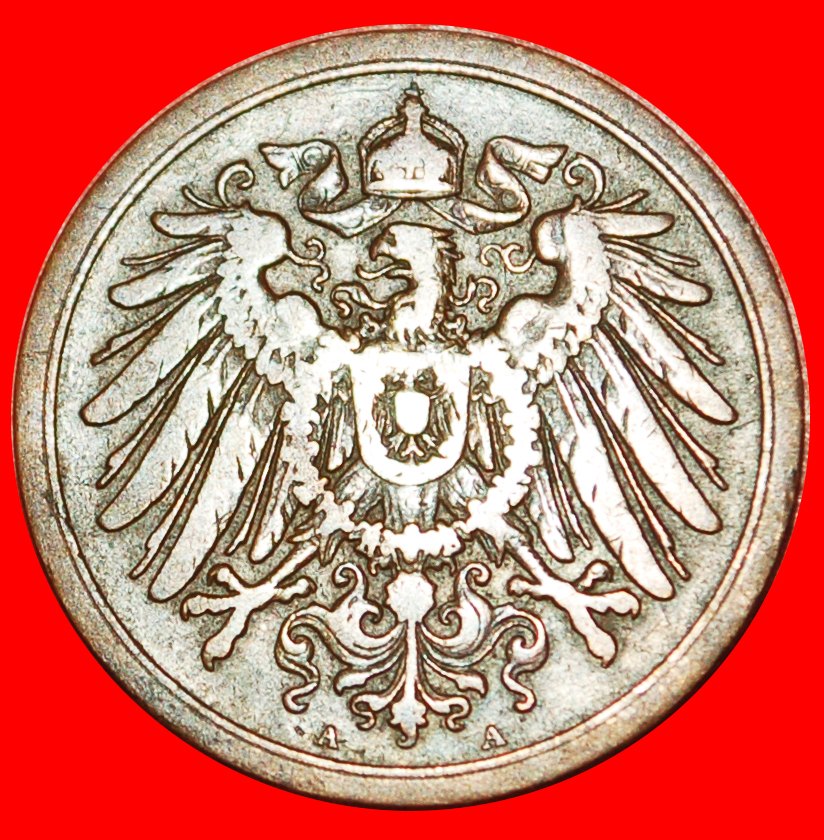  * ADLER (1904-1916): DEUTSCHLAND ★ 2 PFENNIG 1912A! Wilhelm II. (1888-1918) OHNE VORBEHALT!   