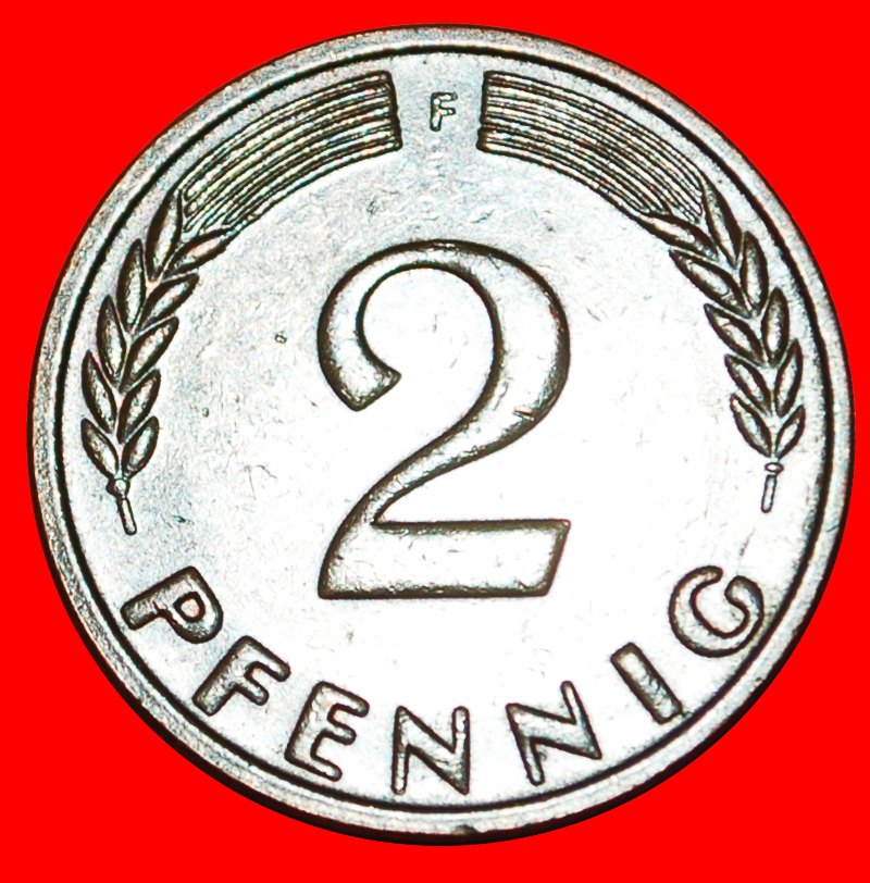 * OAK (1950-2001): GERMANY ★ 2 PFENNIG 1965F TO BE PUBLISHED! LOW START ★ NO RESERVE!