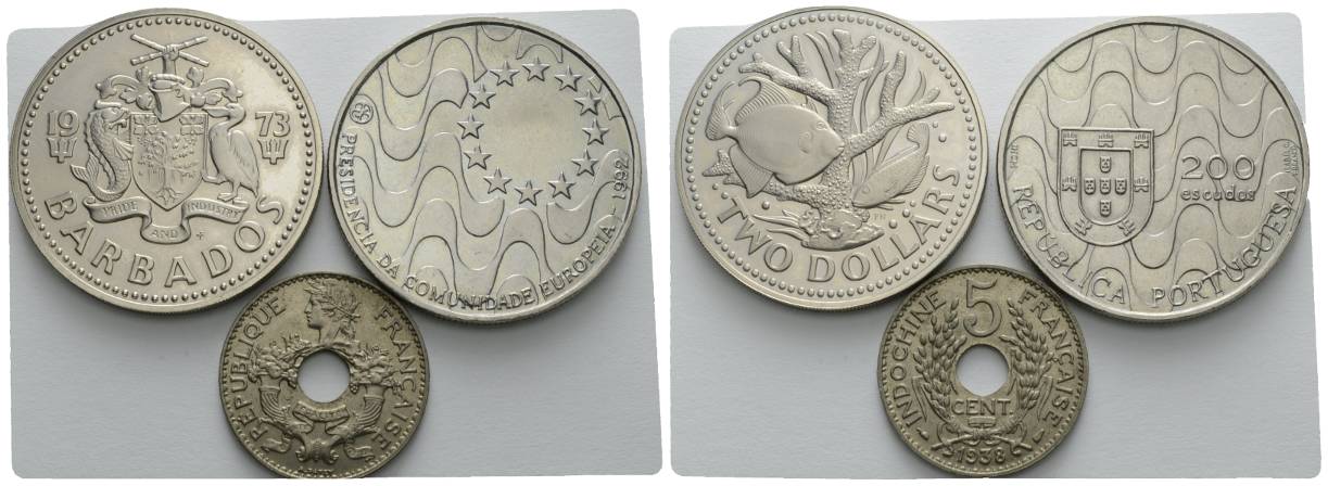  Ausland; 3 Münzen 1938-1973   