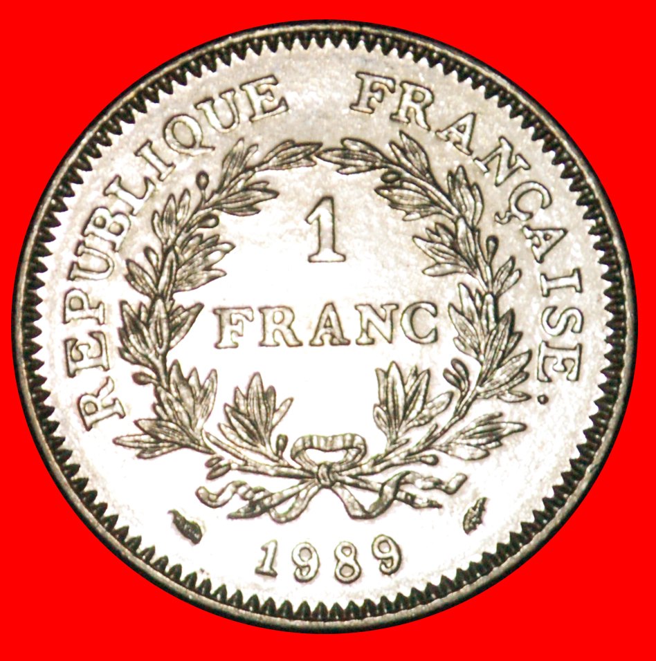  * ESTATES GENERAL 1789: FRANCE ★ 1 FRANC 1989 UNC MINT LUSTRE! LOW START ★ NO RESERVE!   