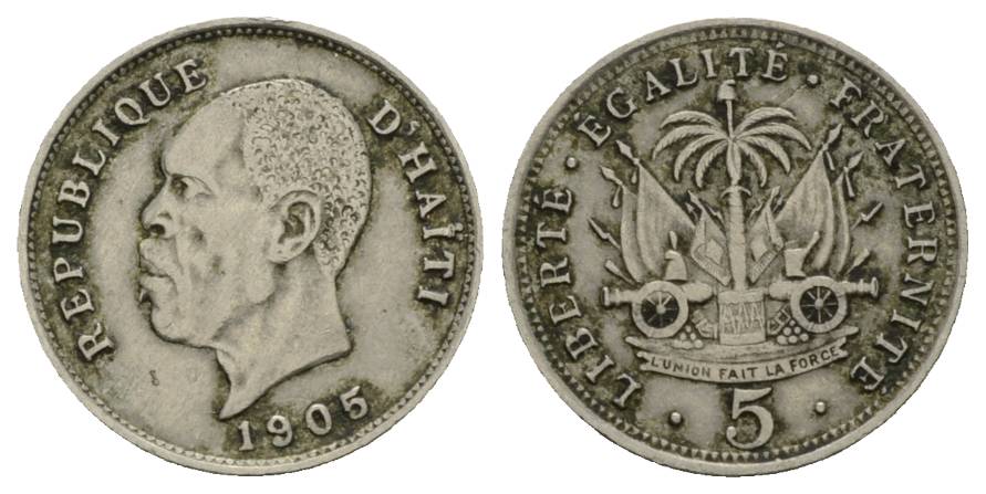  Haiti, Kleinmünze 1905   