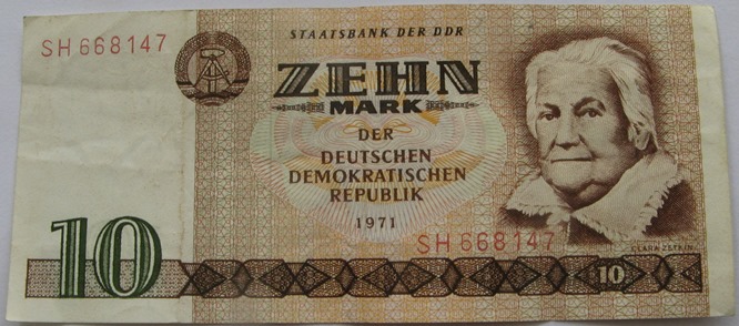  1971, Deutschland-DDR, 10 Mark, Banknote   