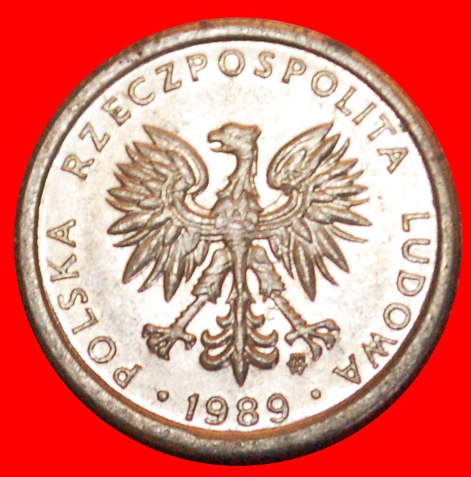  * INFLATION (1989-1990):  POLAND ★ 1 ZLOTY 1989 MINT LUSTRE! LOW START ★ NO RESERVE!   