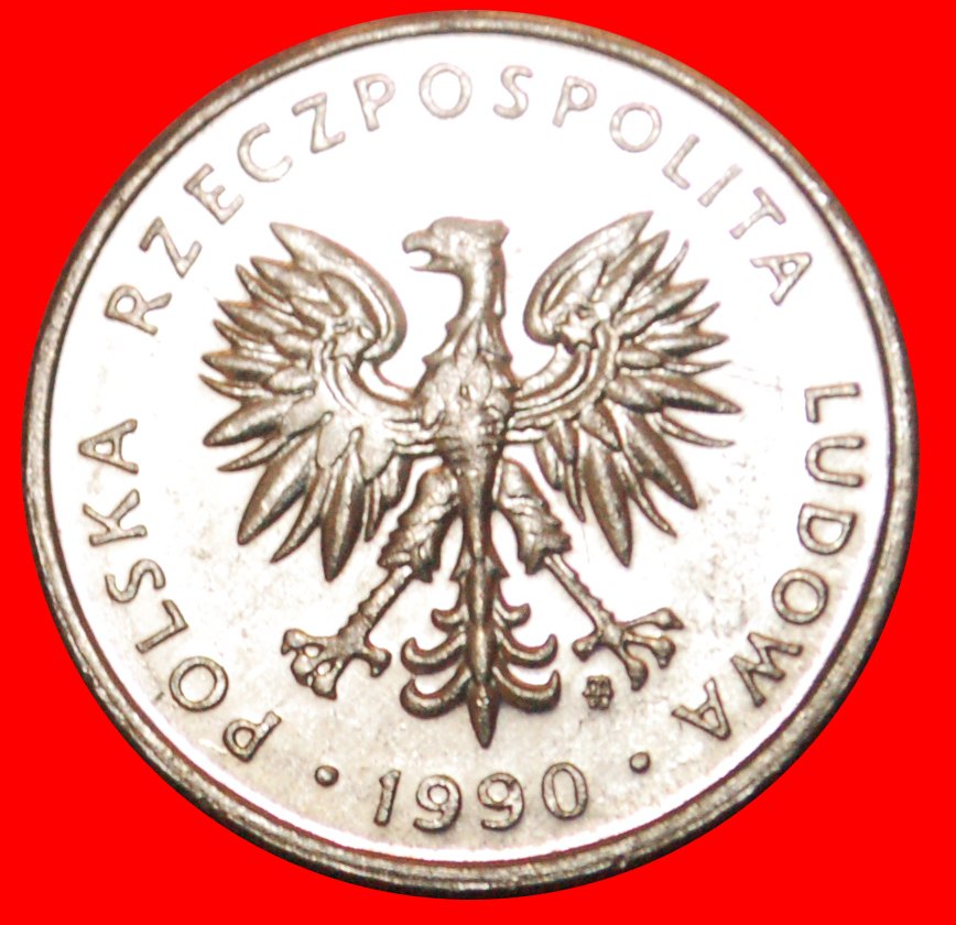  * INFLATION (1989-1990):  POLAND ★ 5 ZLOTY 1990 MINT LUSTRE! LOW START ★ NO RESERVE!   