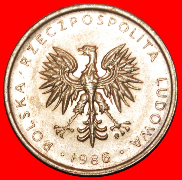  * STERNE AUF ADLER: POLEN ★ 10 ZLOTY 1986! OHNE VORBEHALT!   