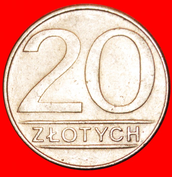  * STERNE AUF ADLER: POLEN ★ 20 ZLOTY 1988! OHNE VORBEHALT!   