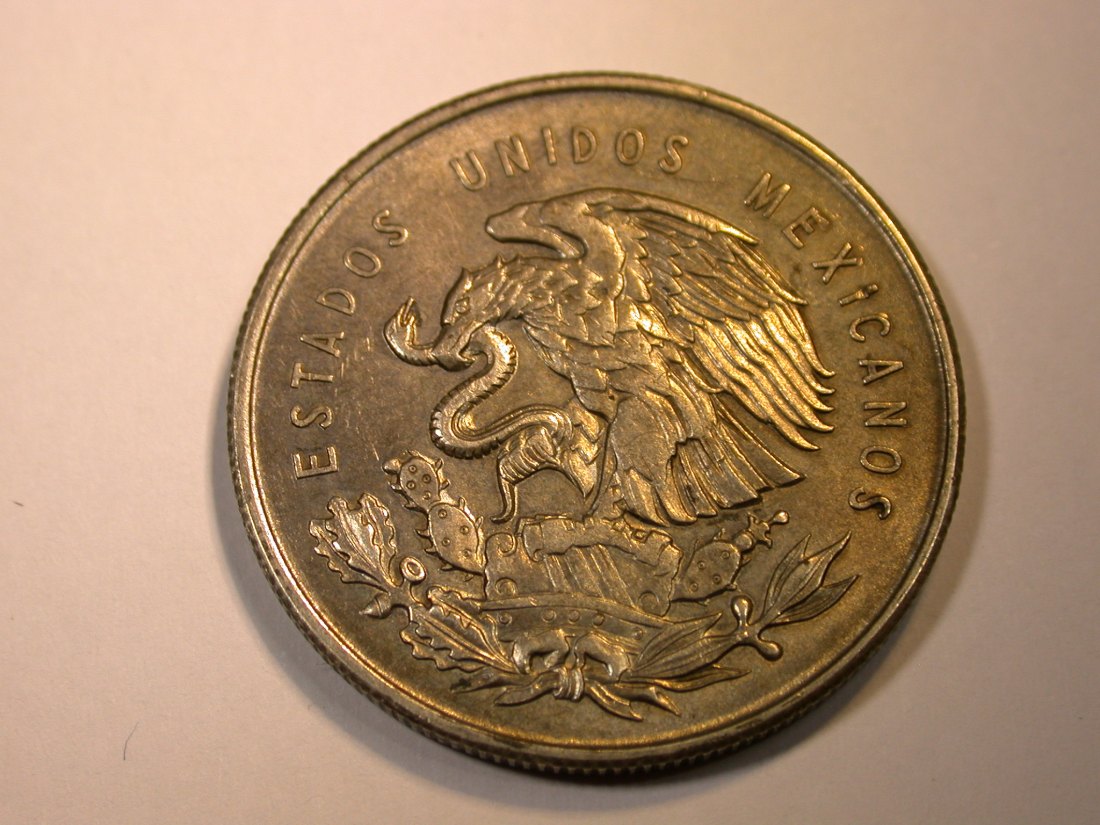 F13  Mexico  1 Peso  1950 in vz/vz-st  Silber    Originalbilder   