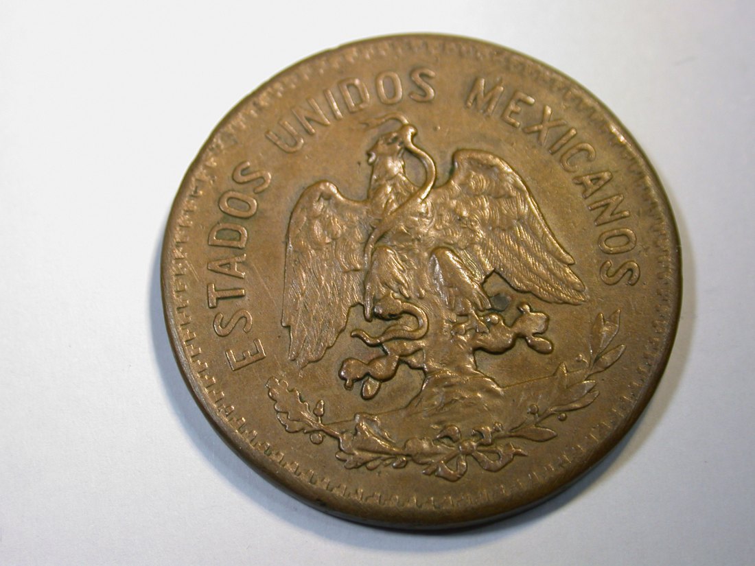  F13  Mexico  20 Centavos Bronze 1935 in f.vz    Originalbilder   