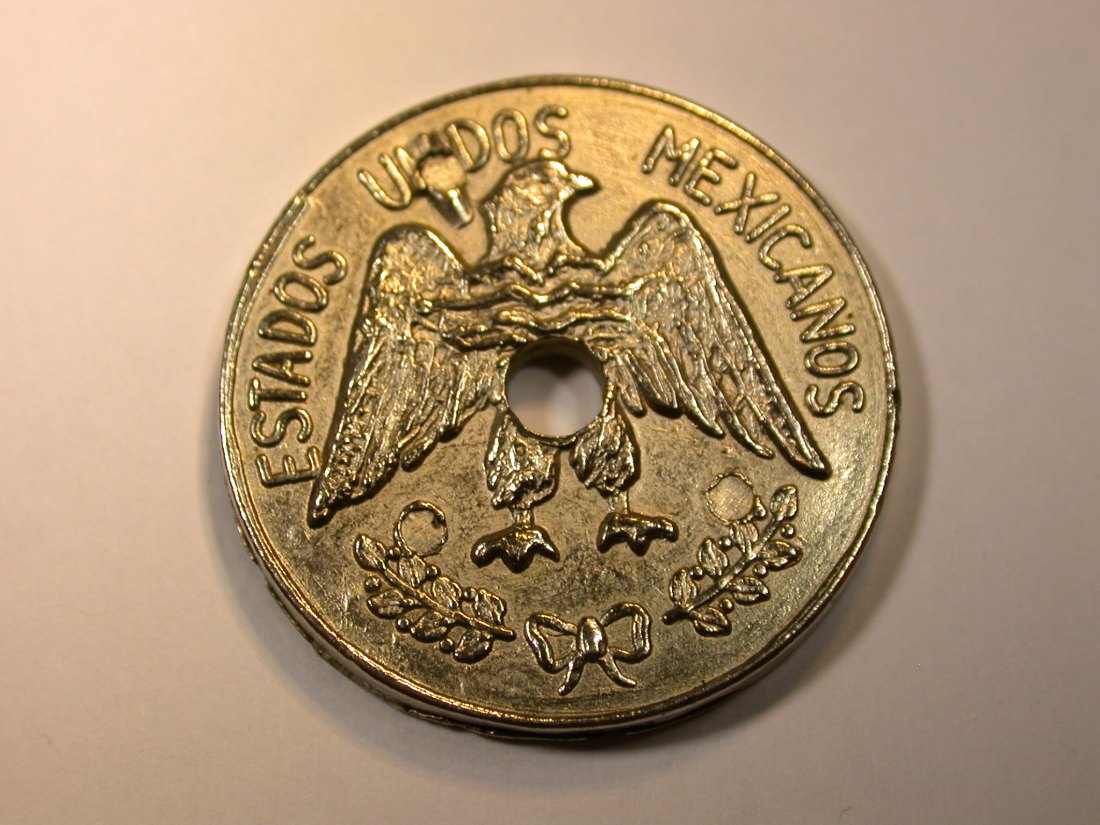  F13  Mexico  1 Peso Token 1914  sehr dekorativ   Originalbilder   