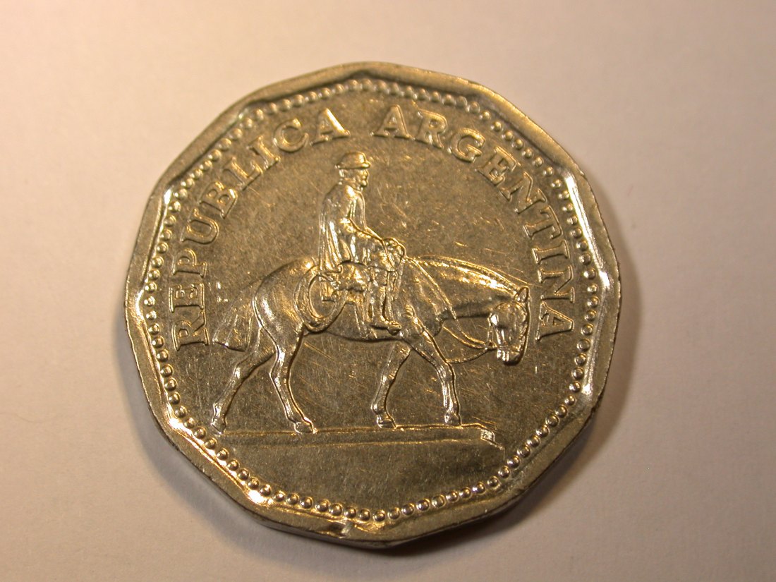 F13 Argentinien 10 Pesos 1963 in f.vz Originalbilder