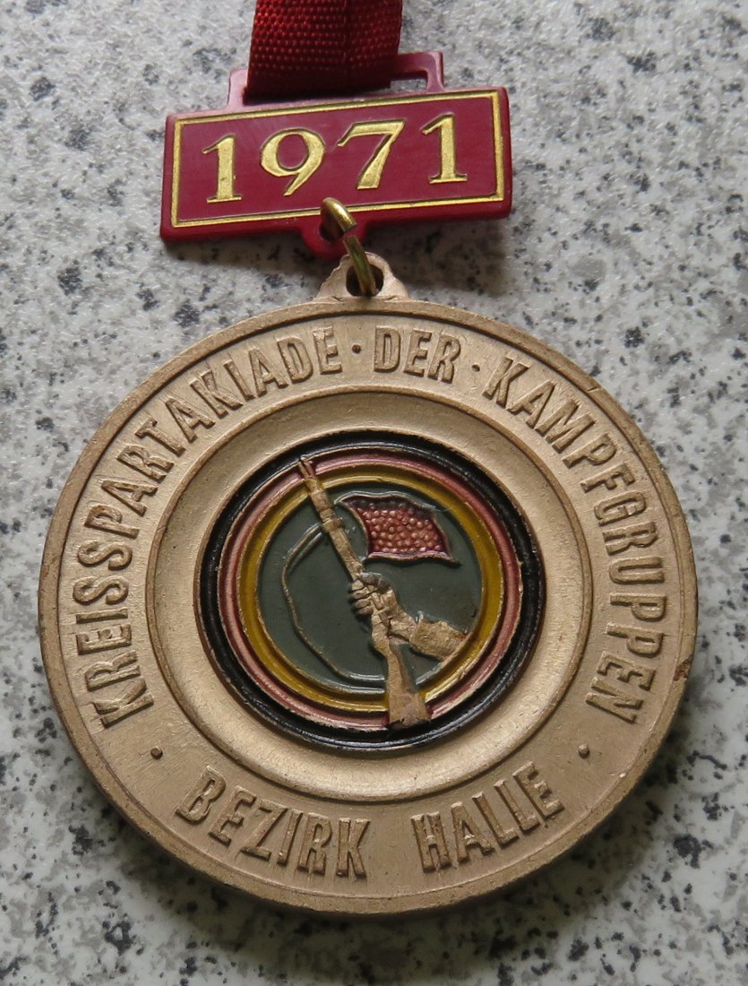  Kreisspartakiade 1971 der Kampfgruppen Bezirk Halle / 3. Platz   