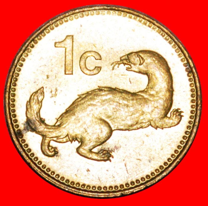  * WEASEL (1991-2007): MALTA ★ 1 CENT 1991 MINT LUSTRE! LOW START ★ NO RESERVE!   