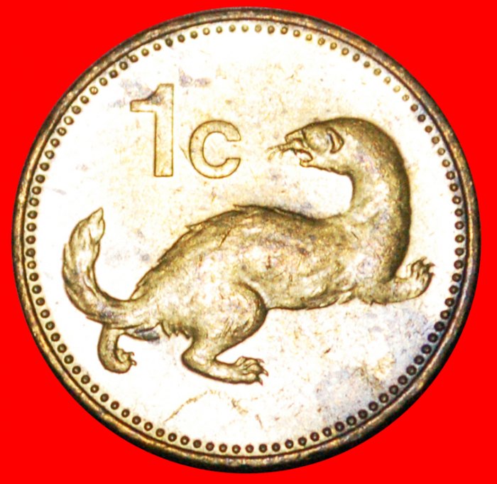  * WEASEL (1991-2007): MALTA ★ 1 CENT 1995 MINT LUSTRE! LOW START ★ NO RESERVE!   