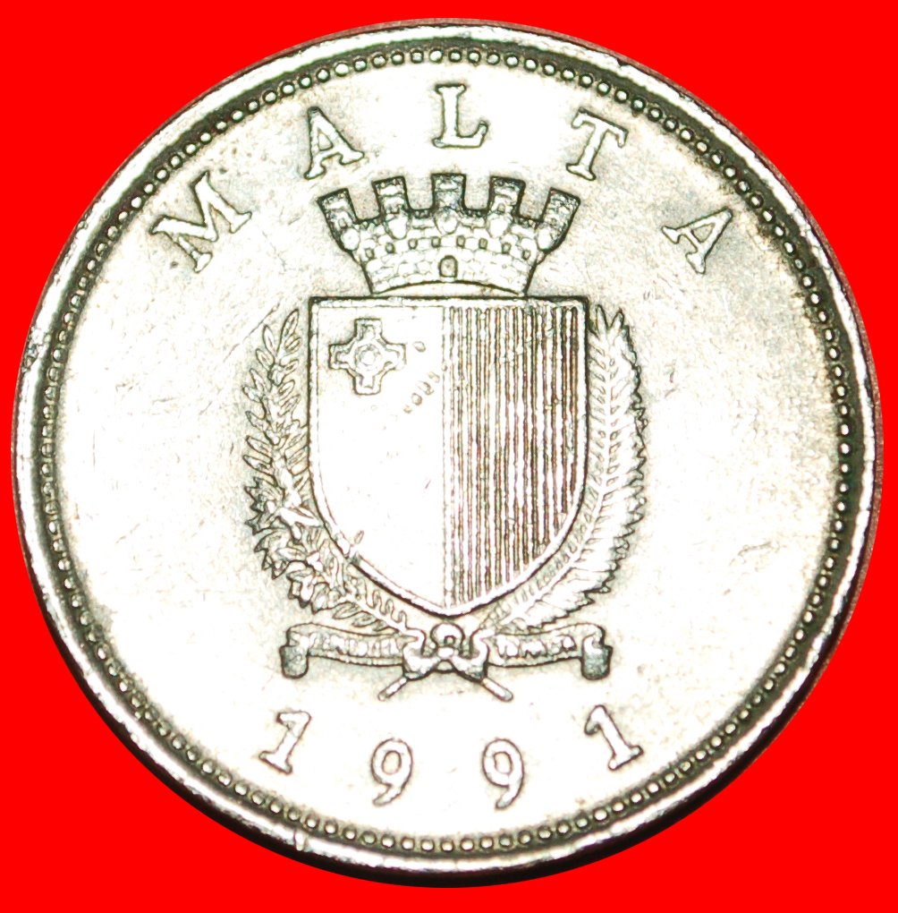  * ROSE (1991-2007): MALTA ★ 25 CENTS 1991! OHNE VORBEHALT!   