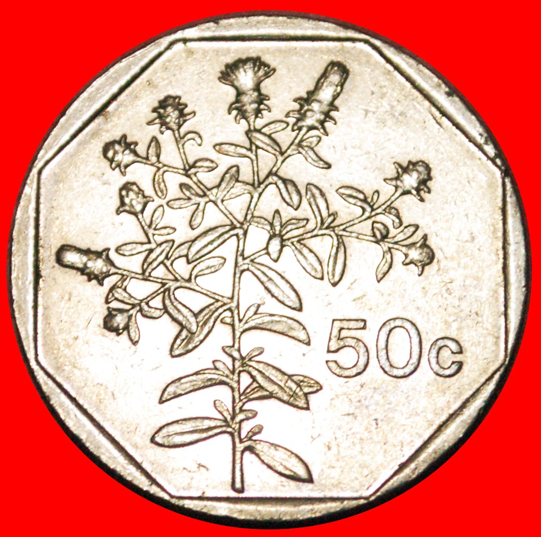  * FLOWER: MALTA ★ 50 CENTS 1991! LOW START ★ NO RESERVE!   