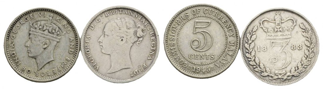  Ausland; 2 Kleinmünzen 1883/1945   